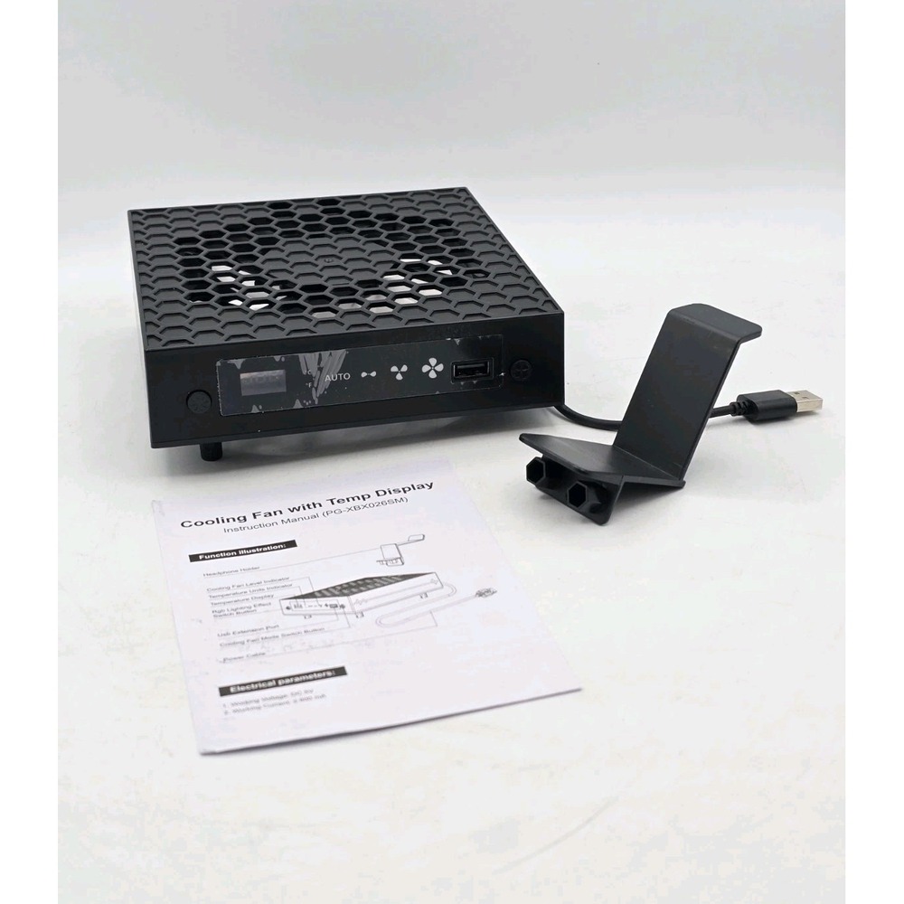 [LED Display] - Auto Cooling‎ Fan for Xbox Series X with 9 RGB Light - TESTED